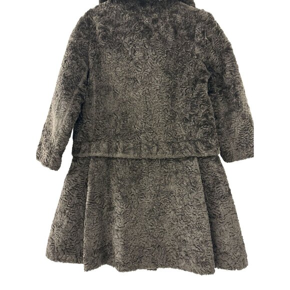 Vintage Women's Brown 1960’s Bagoao By Sportstowne brown Faux Fur Coat Jacket SM - Picture 3 of 6